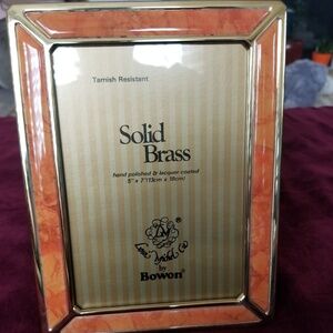 Vintage 80's Solid Brass  Frame by Bowon
